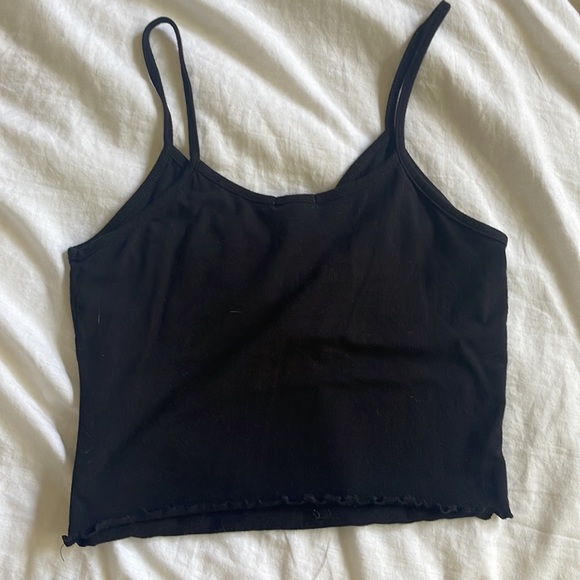 😇 cute tiny black tank top FREE SHIPPING - Picture 3 of 4